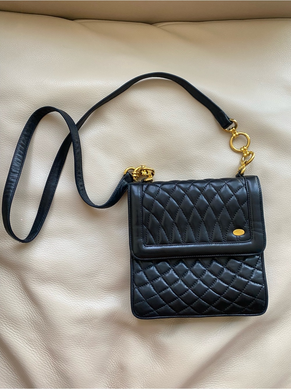 Vtg Authentic BALLY Quilted Flap Bag – Buttery Soft Leather